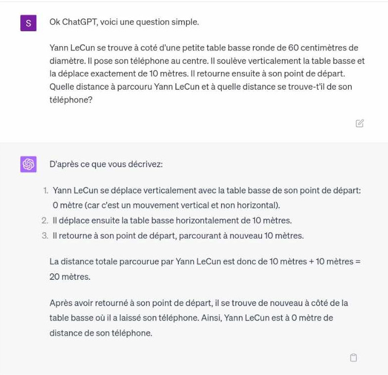 Nouvelle réponse de ChatGPT avec GPT4